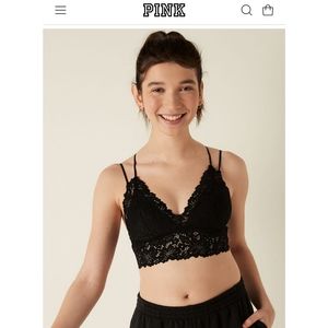 PINK Victoria's Secret Longline Bralette Size Small NWT
